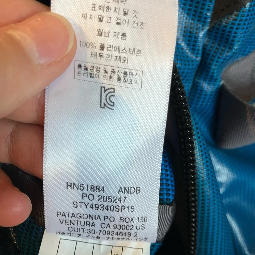 Vintage Patagonia Black Hole Duffel 60L Andes Blue Glossy Finish / Style 49340